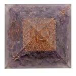 Omnamo Pyramid for EMF Protection for Mental Strength Chakra Healing Energy Meditation with Crystal and Copper (3 and 3 Inches)