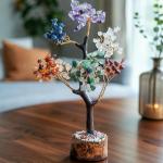 100% Natural 7 Chakra Crystal Tree - Balance, Healing & Positive Energy