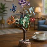 100% Natural 7 Chakra Crystal Tree - Balance, Healing & Positive Energy